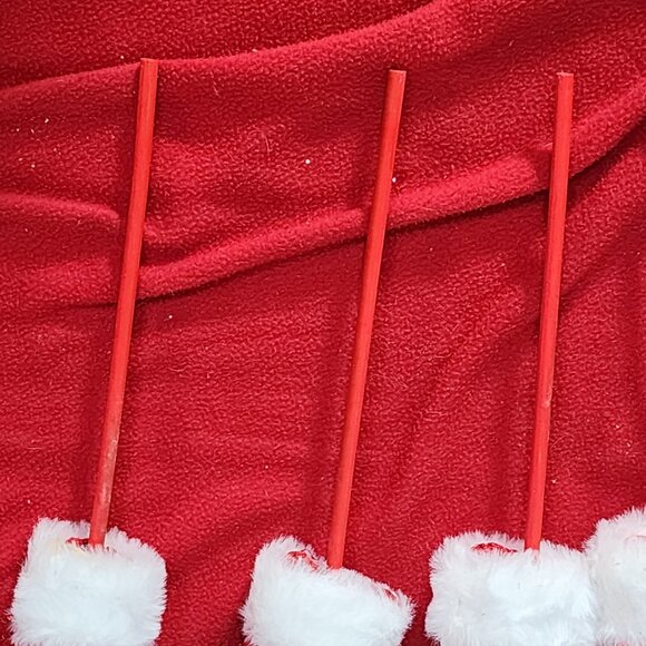 Holiday Style 6pk Assorted Elf Leg Felt Cloth and Wooden Picks for Decorating - Picture 5 of 16